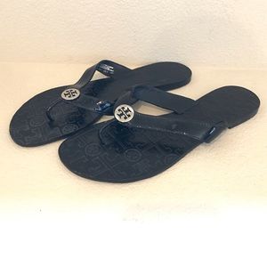Tory Burch Patent Leather Thong Sandals
